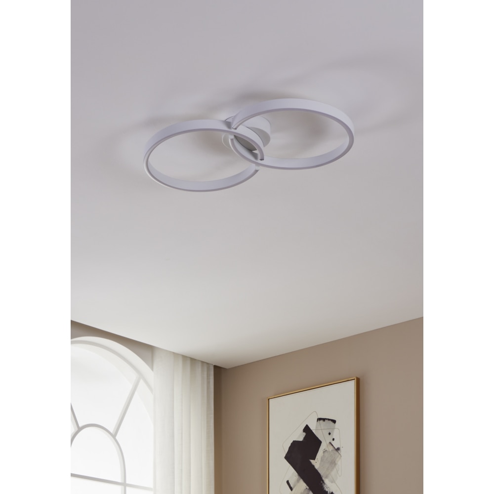 Plafoniera Led EGLO Amandolo, 19.5W, 2400lm, lumina variabila, IP20, alb