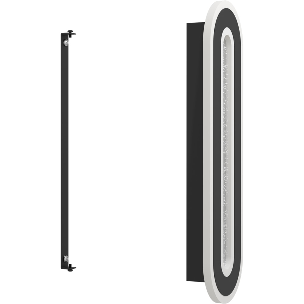 Aplica Led EGLO Macchioni, 12W, 1560lm, lumina neutra, IP20, negru-alb