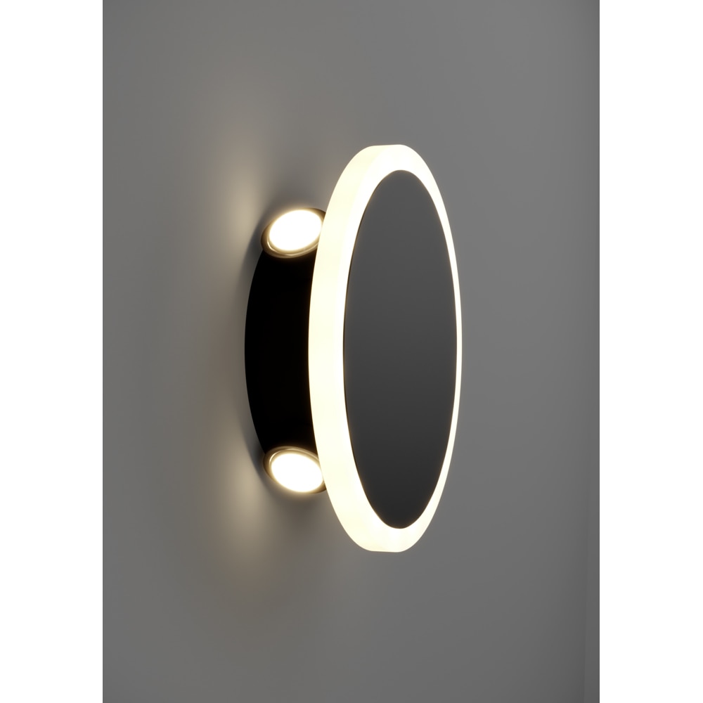 Aplica Led EGLO Talamello, 12W, 1450lm, lumina calda, IP20, negru-alb