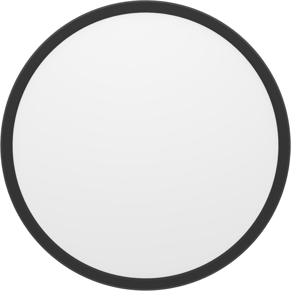 Plafoniera Led EGLO Rovito, 13.9W, 1750lm, lumina variabila, IP44, negru-alb