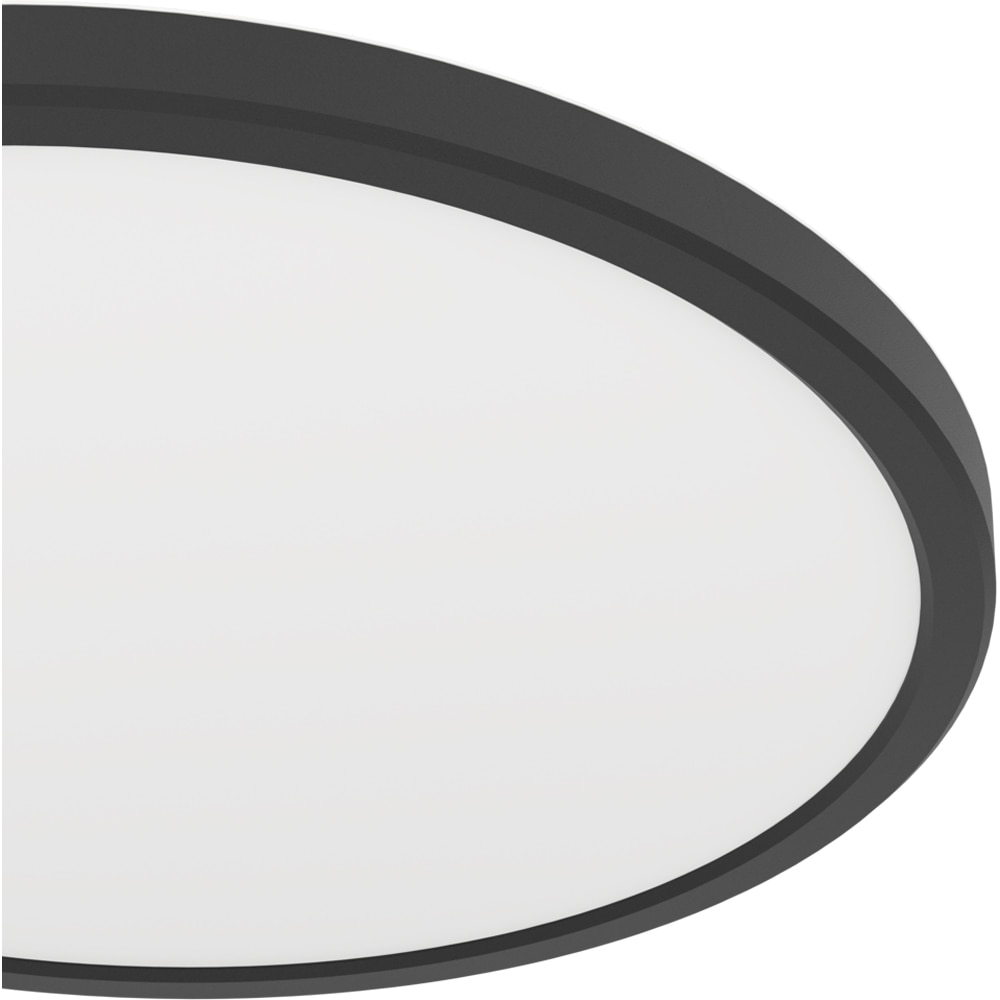 Plafoniera Led EGLO Rovito, 13.9W, 1750lm, lumina variabila, IP44, negru-alb