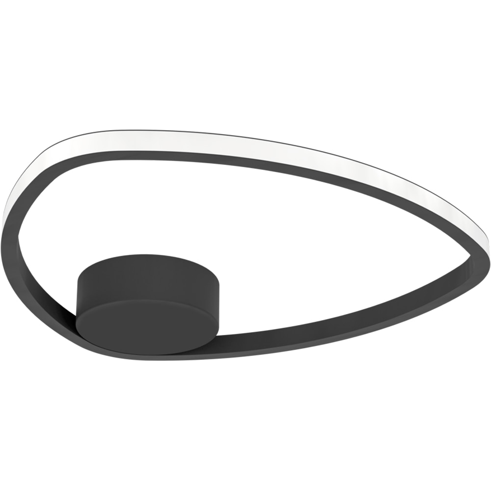 Plafoniera Led EGLO Moschella, 9.7W, 1440lm, lumina variabila, IP20, negru-alb