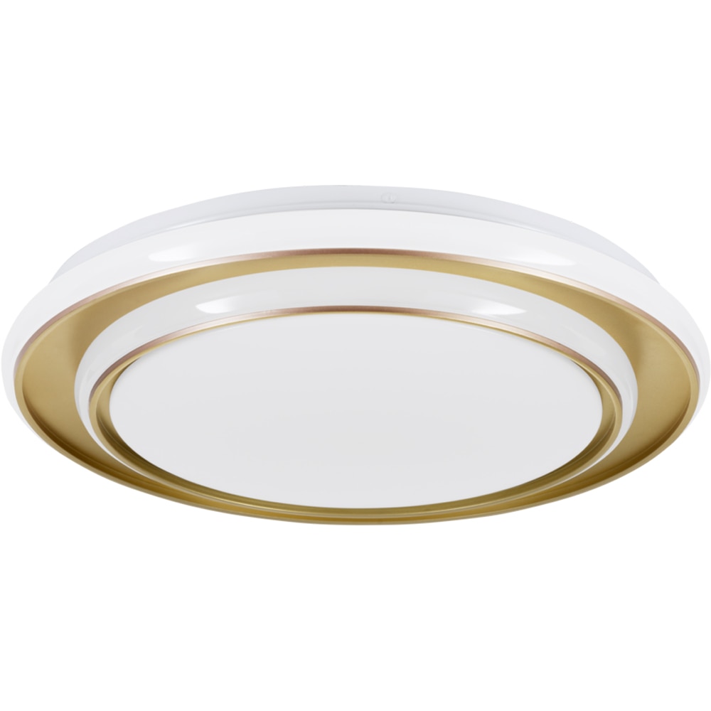 Plafoniera Led EGLO Moschetta, 24W, 2650lm, lumina variabila, IP20, auriu-alb
