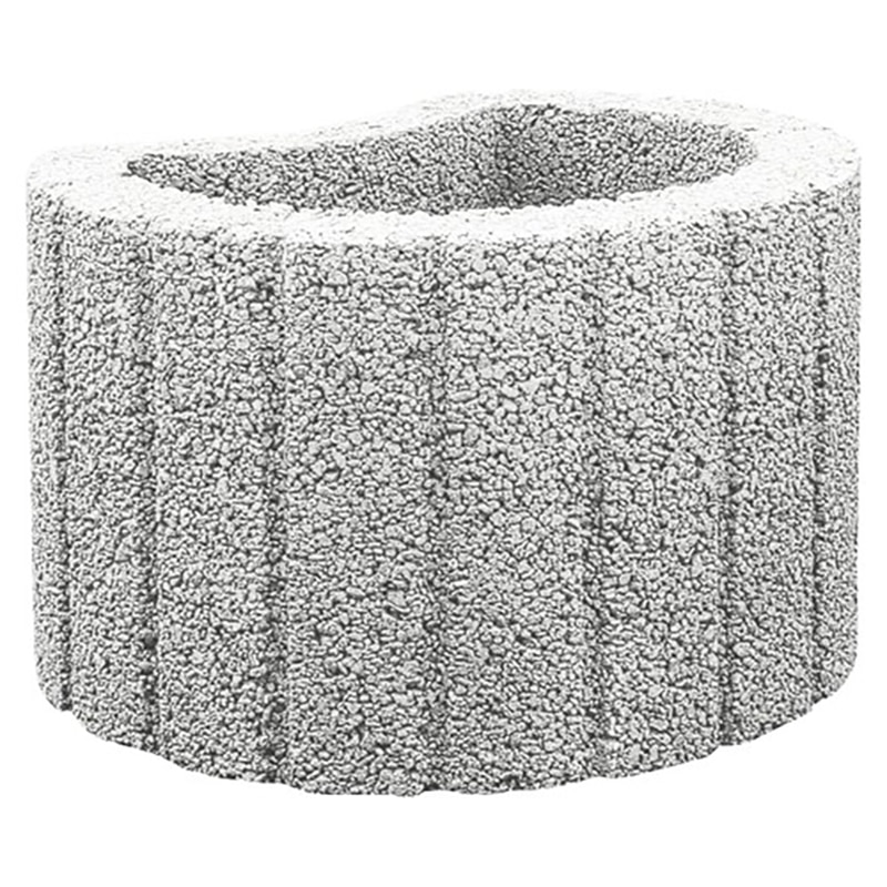 Jardiniera gradina Semmelrock, beton, 30 x 20 cm, gri