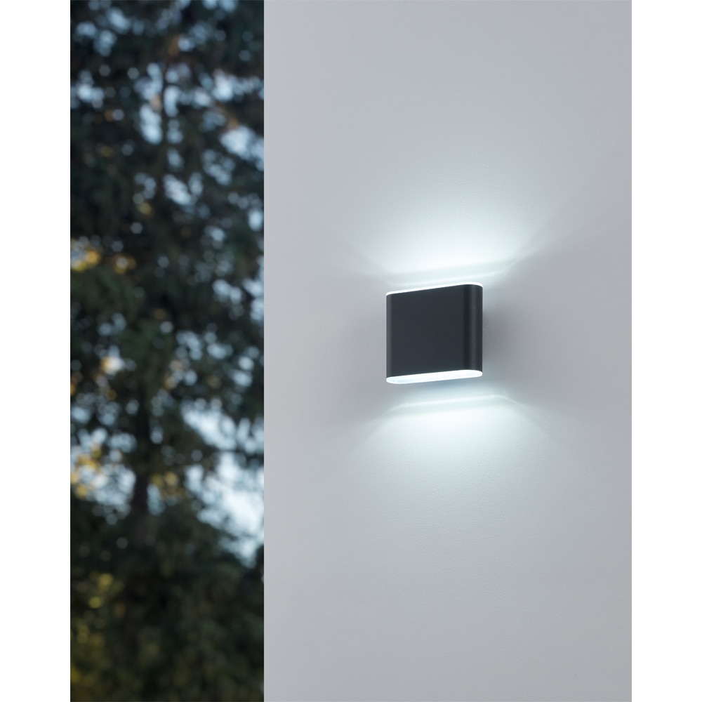 Aplica exterior EGLO Grutti, LED, CCT, 2x2.9W, IP65, antracit
