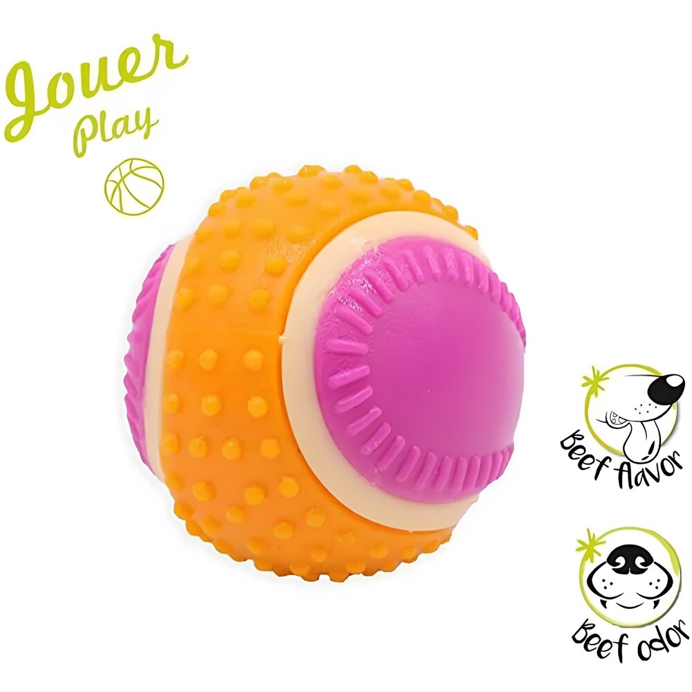 Jucarie pentru caini AGROBIOTHERS Minge Aime 5 Senses, 6 cm, multicolor