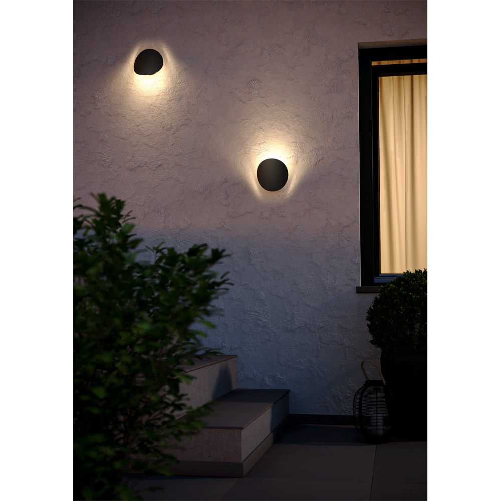 Aplica exterior EGLO Briale, LED, CCT, 5W, IP44, negru