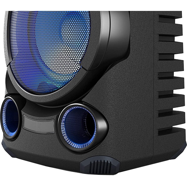 Sistem audio SONY MHC-V43D, Bluetooth, LDAC, Jet bass booster Mod fiesta, FM, Party music, negru