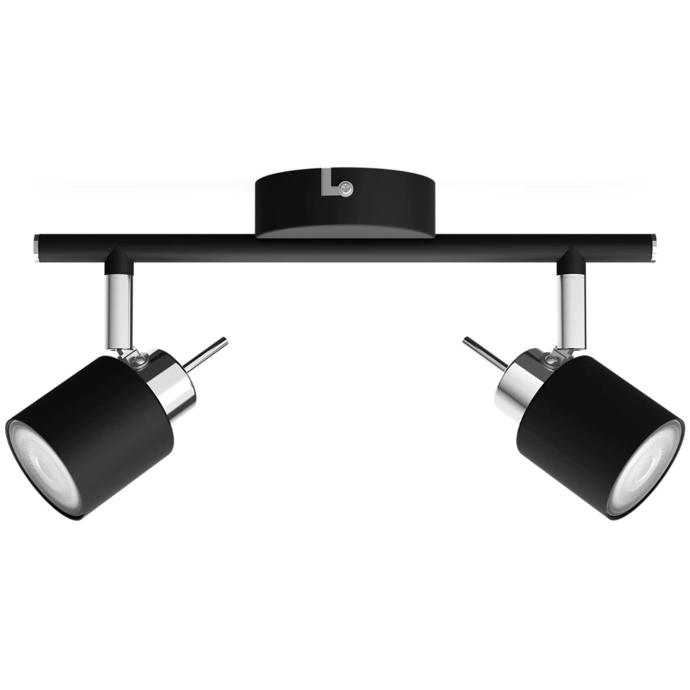 Spoturi pentru tavan perete PHILIPS Meranti 929003254010, 2 x 35W, IP20, negru