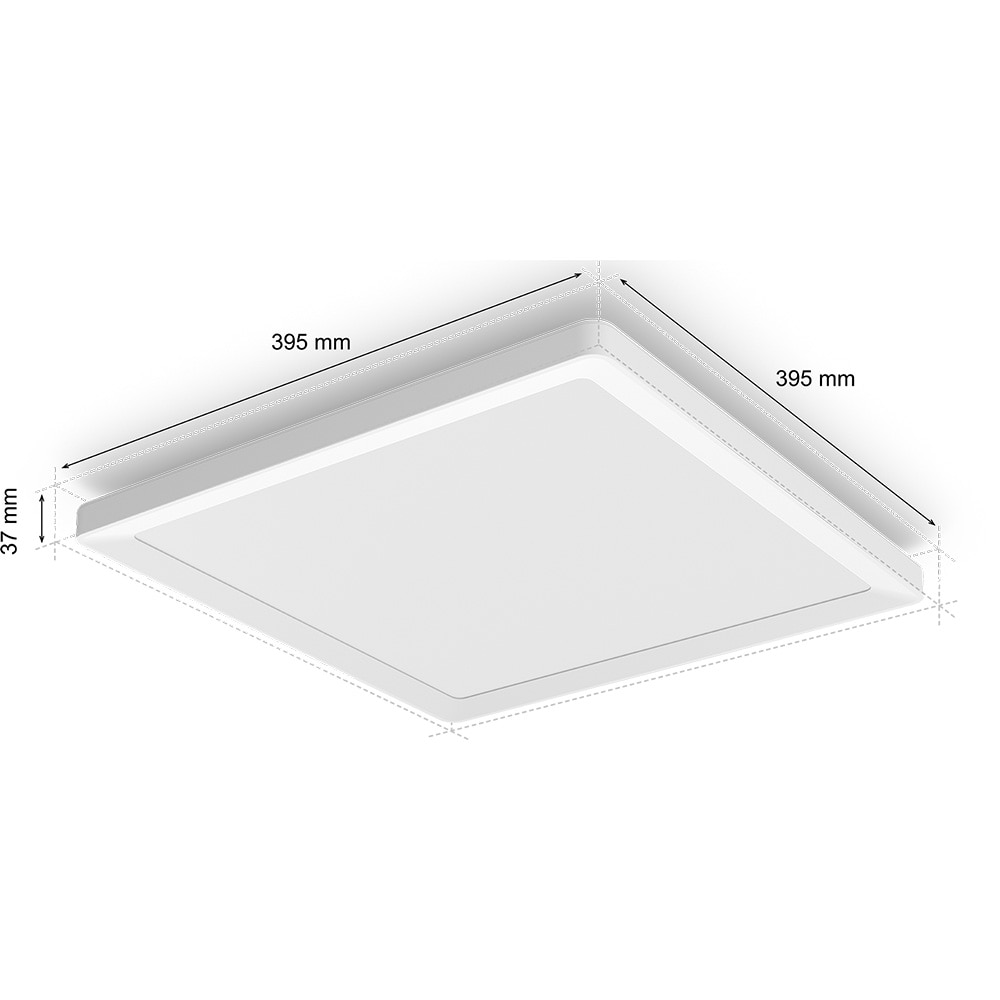 Plafoniera LED PHILIPS HUE Tento, LED RGB, 22W, 2000 lm, IP20, 2000-6500 K, aluminiu plastic, alb
