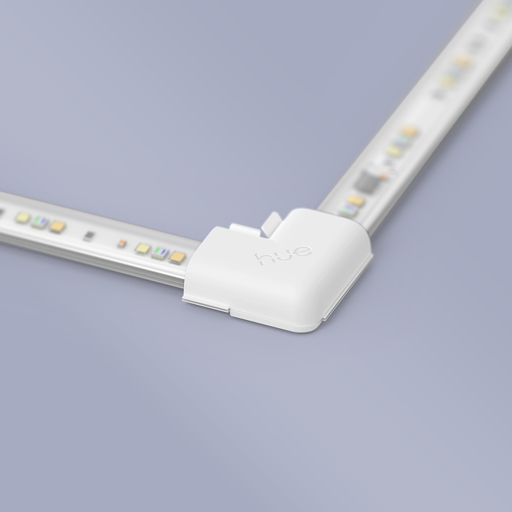 Set 4 conectori de colt PHILIPS HUE, 4 x 8.9 x 9 cm, IP20, plastic, alb