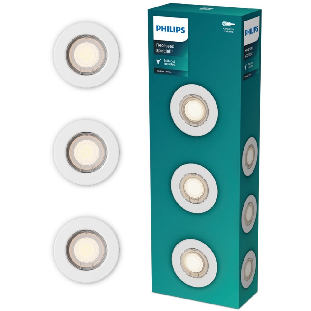 Spot incastrat PHILIPS Peridot 929004669801, 7W, IP20, alb
