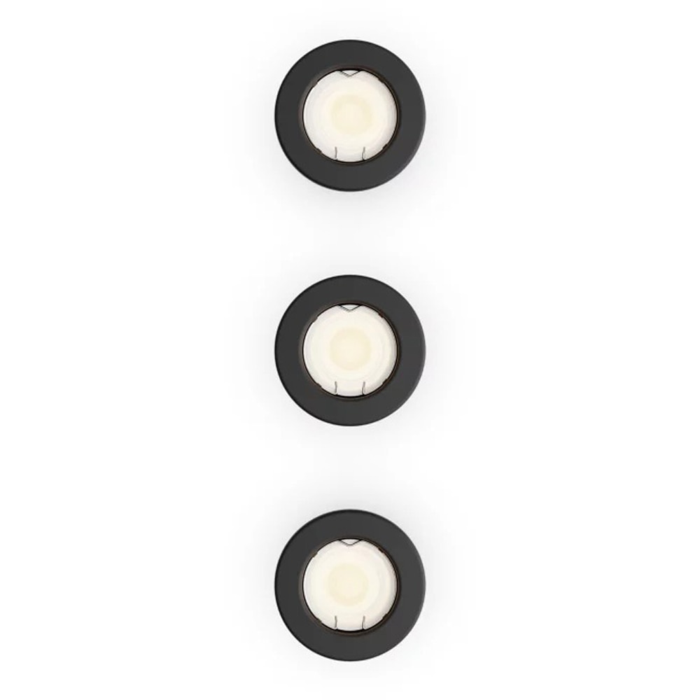 Spot incastrat PHILIPS Peridot 929004669901, 7W, IP20, negru