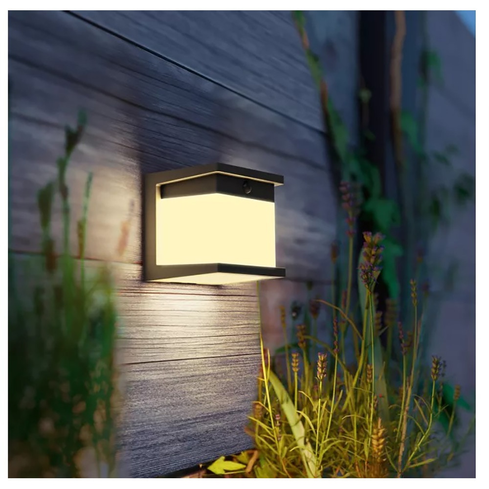 Lampa solara Philips Diara, 3.8W, 400lm, IP44, plastic, negru