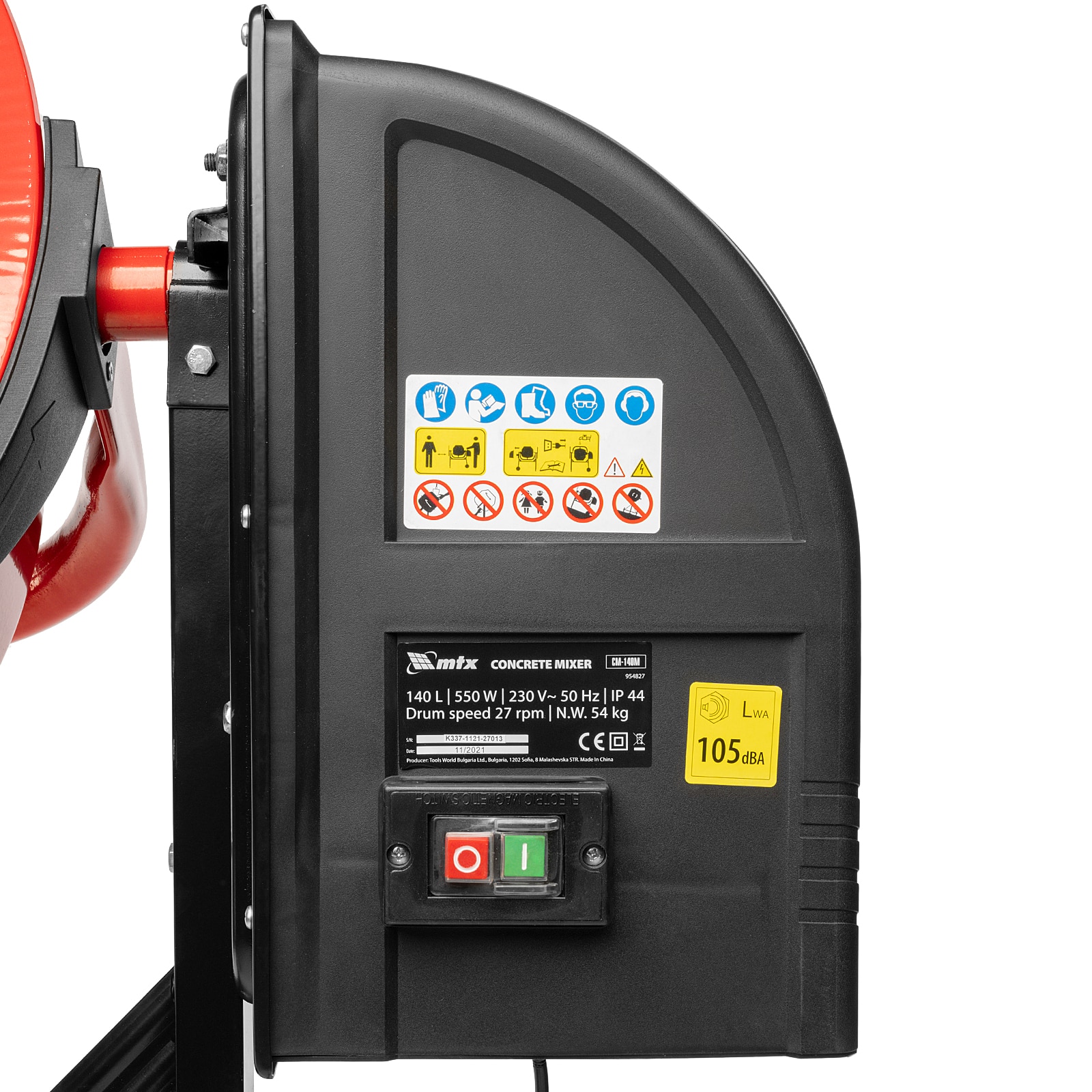 Betoniera 140 L, 550 W, CM-120M • MTX
