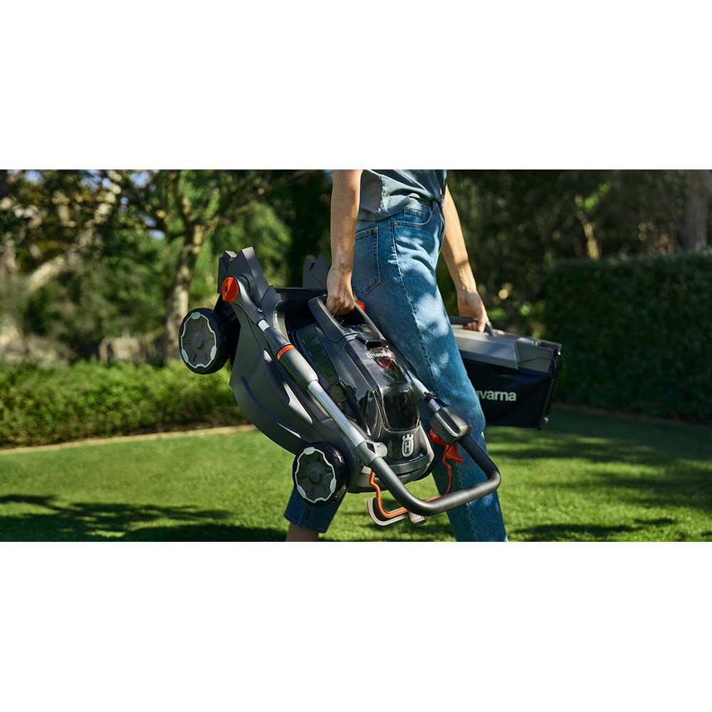 Masina de tuns gazon HUSQVARNA Aspire LC34-P4A, acumulator, latime taiere 34cm, cos colector 30L