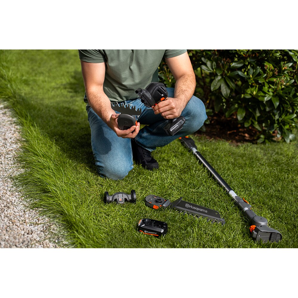 Set trimmer gard viu si gazon HUSQVARNA Aspire S20-P4A, acumulator si incarcator incluse, 18V, 2.5Ah