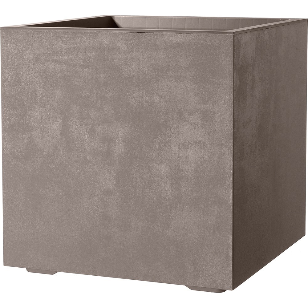 Jardiniera DEROMA Millenium, D39 cm, plastic, gri taupe