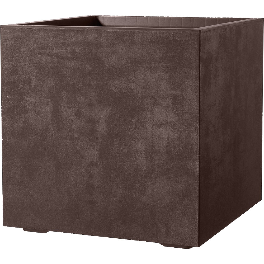 Jardiniera DEROMA Millenium, D39 cm, plastic, maro bronz