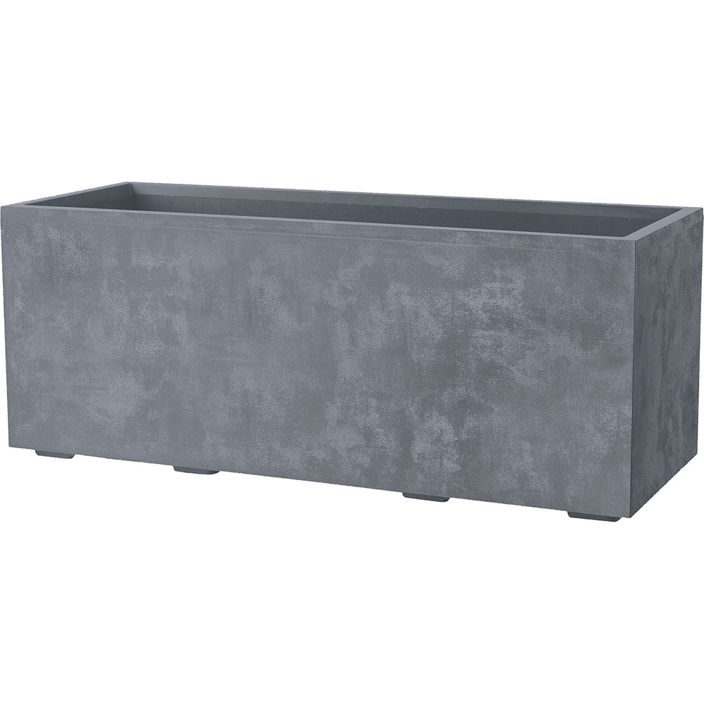 Jardiniera DEROMA Millenium, D59 cm, plastic, grej