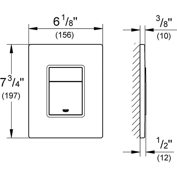 Clapeta actionare GROHE Skate Cosmopolitan 38732000, actiune dubla, crom