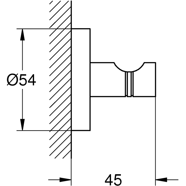 Cuier baie GROHE Essentials 40364001, crom