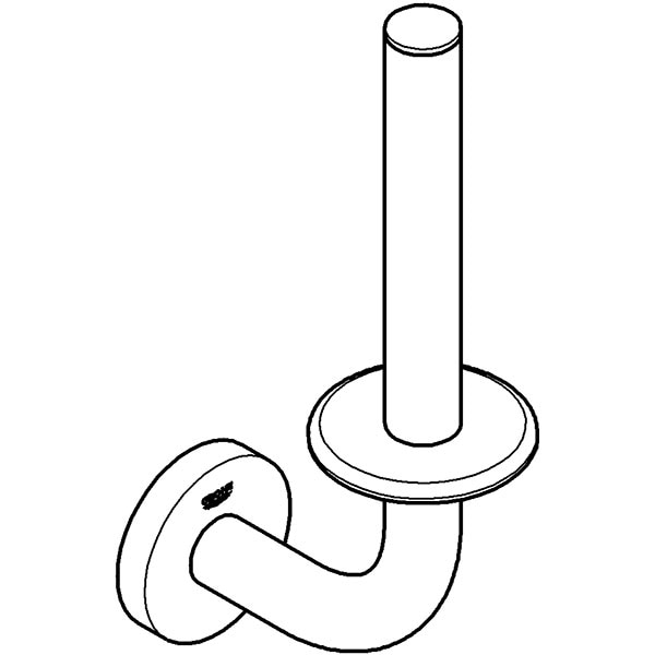 Suport hartie igienica GROHE Essentials 40385AL1, grafit