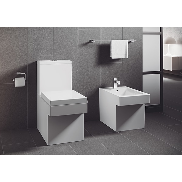 Suport hartie igienica GROHE Essentials Cube 40507001, crom