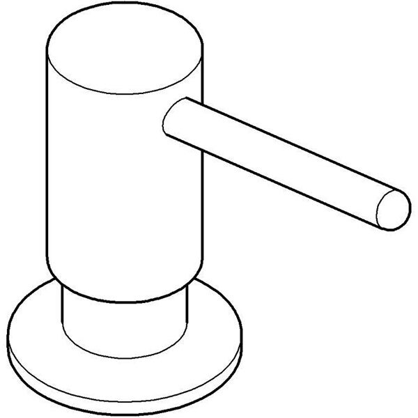 Dispenser sapun lichid GROHE 40536000, 500 ml, alama, argintiu