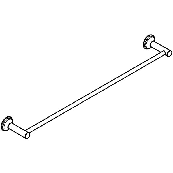 Suport prosop GROHE Essentials Authentic 40653001, 62.6cm, argintiu