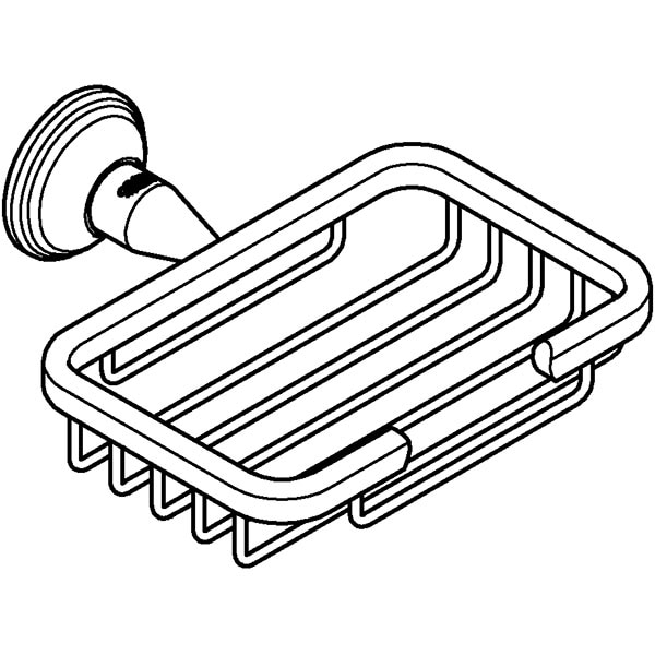 Suport perete GROHE Essentials Authentic 40659001, argintiu