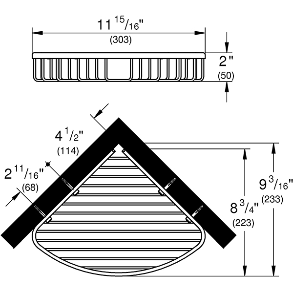 Raft de colt GROHE Bau Cosmopolitan 40663001, 30.3cm, crom