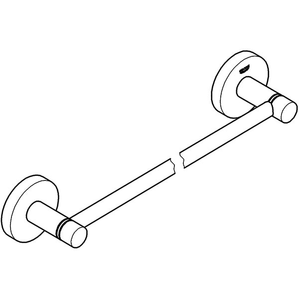 Suport prosop GROHE Essentials 40688AL1, 45 cm, grafit