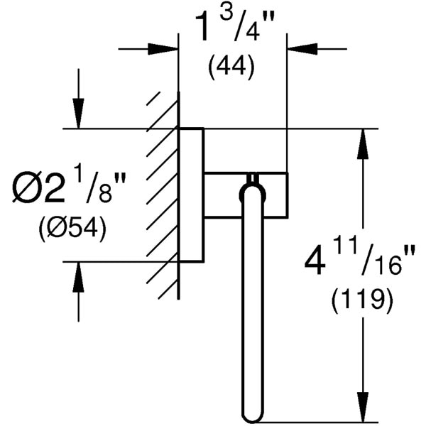 Suport hartie igienica GROHE Essentials 40689A01, antracit