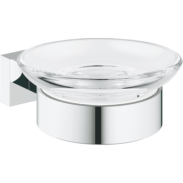 Savoniera GROHE Essentials Cube 40754001, argintiu