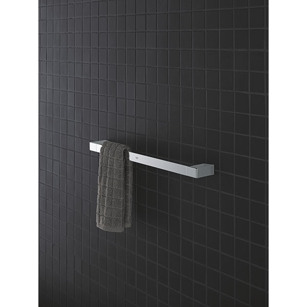 Suport prosop GROHE Selection Cube 40767000, 50cm, argintiu