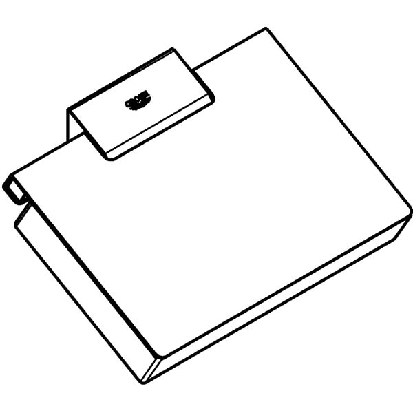 Suport hartie igienica GROHE Selection Cube 40781000, argintiu