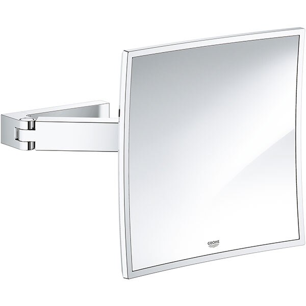 Oglinda cosmetica GROHE Selection Cube 40808000, amplificare 3x, argintiu