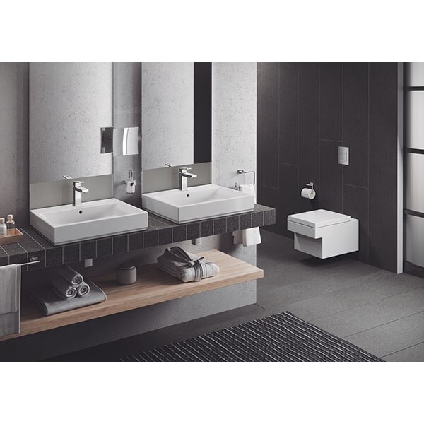 Oglinda cosmetica GROHE Selection Cube 40808000, amplificare 3x, argintiu