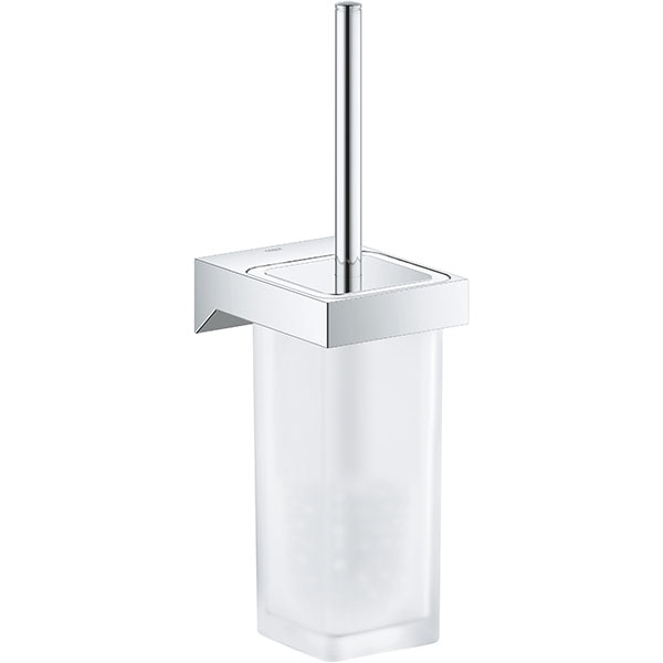Set perie toaleta GROHE Selection Cube 40857000, crom-transparent