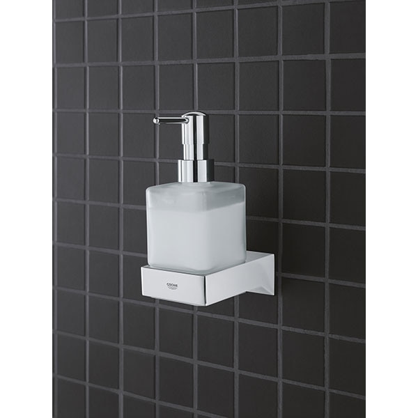Suport perete GROHE Selection Cube 40865000, argintiu