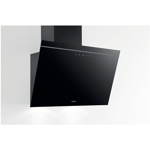 Hota decorativa WHIRLPOOL AKR 62F LT K, 1 motor, 650 m3/h, L 60 cm, negru