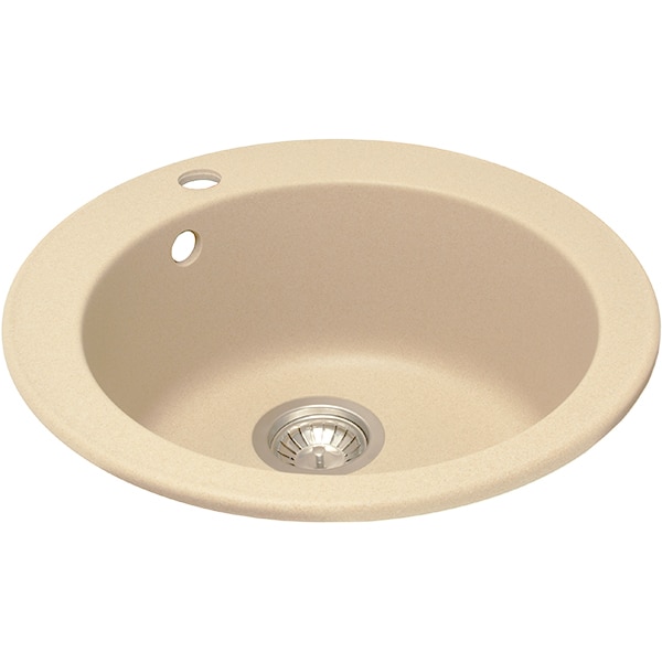 Chiuveta bucatarie ALVEUS Rondo 10 G55, 1 cuva, compozit granit, bej