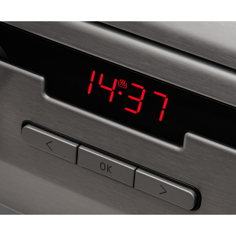 Aragaz HANSA FCMX58292, 4 arzatoare, Gaz + Electric, L 50 cm, Grill, inox