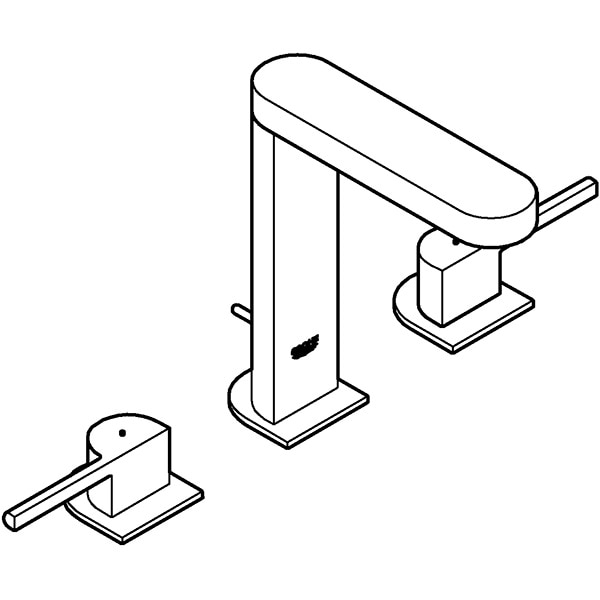 Baterie lavoar GROHE Plus 20301003, marimea M, alama, argintiu