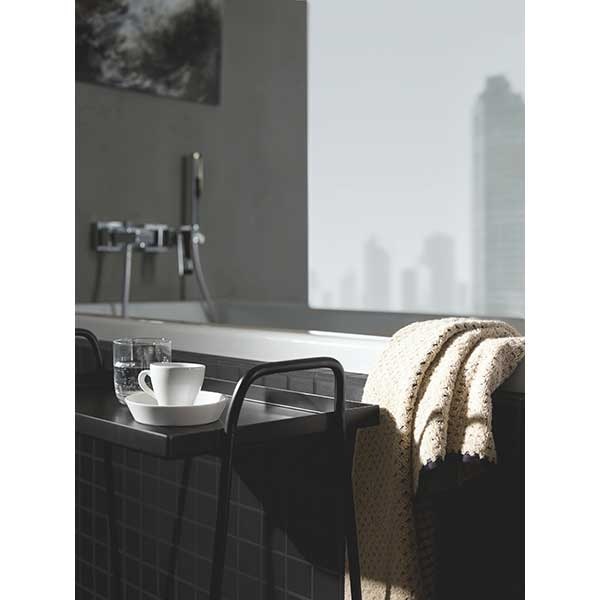 Baterie cada-dus GROHE Eurocube 23140000, metal, crom