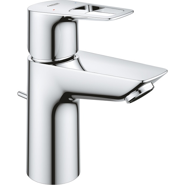 Baterie lavoar GROHE Bauloop 23335001, marimea S, alama, argintiu