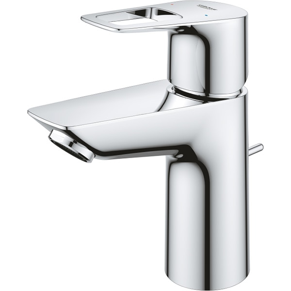 Baterie lavoar GROHE Bauloop 23335001, marimea S, alama, argintiu