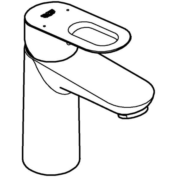 Baterie lavoar GROHE Bauloop 23337000, metal, argintiu