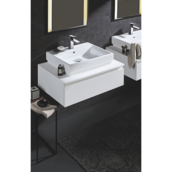 Baterie lavoar GROHE Eurocube 23445000, marimea M, metal, argintiu